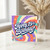 19th Birthday Card, Happy 19th Birthday Retro Swirl Design