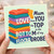 Funny Mum Mother's Day Card - Love You From the Top to the Bottom of My Floordrobe - Colourful Clothes Stack Humour from Son or Daughter