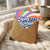 77th Birthday Card, Happy 77th Birthday Retro Rainbow Card