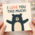 Cute Bear 'I Love You This Much' Card - Love & Anniversary Card for Partner, Boyfriend, Girlfriend, Husband or Wife