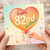 82nd Birthday Card, Happy 82nd Birthday Heart Balloon Design