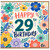 29th Birthday Card, Floral Happy 29th Birthday Card