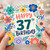 37th Birthday Card, Colourful Floral Happy 37th Birthday Card