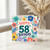58th Birthday Card, Colourful Floral Happy 58th Birthday Card