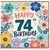 74th Birthday Card, Floral Happy Birthday Card for 74 Year Old