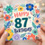 87th Birthday Card, Happy 87th Birthday Floral Card