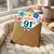 91st Birthday Card, Colourful Floral Happy 91st Birthday Card