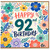 92nd Birthday Card, Floral Happy 92nd Birthday Card