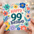 99th Birthday Card, Floral Happy 99th Birthday Card