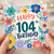 104th Birthday Card, Floral Happy Birthday Card