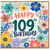 109th Birthday Card, Happy 109th Birthday Floral Greeting Card