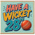 28th Birthday Card, Have a Wicket Cricket Theme