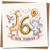6th Birthday Card for Kids - Cute Giraffe, Elephant and Squirrel, Number 6 Balloon - Six Today - 145mm x 145mm Square Children's Birthday Card, Includes Kraft Envelope
