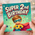 2nd Birthday Card, Super Hero Boy Birthday Card