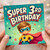 3rd Birthday Card, Superhero Boy Birthday Card