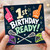 1st Birthday Card, Ready to Play Lacrosse Sports Birthday Card