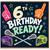 6th Birthday Card, Lacrosse Sports Birthday Card
