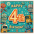 4th Birthday Card, Robot Theme Birthday Card