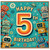 5th Birthday Card, Retro Robot Birthday Card