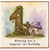 1st Birthday Card, Magical Woodland Mushroom House Birthday Card