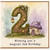 2nd Birthday Card, Magical Fairy House and Number 2 Design