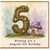 5th Birthday Card, Magical Fairy Tale Mushroom House Card
