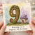 9th Birthday Card, Magical Fairy Tale Mushroom House Card