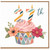 27th Birthday Card, Floral Cupcake Design