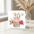 30th Birthday Card, Pastel Cupcake and Floral Design