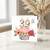 39th Birthday Card, Colourful Cake and Flowers Design