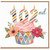 102nd Birthday Card, Floral Cake Card for 102 Year Old