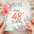 48th Birthday Card, Floral Happy Birthday Card