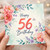 56th Birthday Card, Floral Watercolour Birthday Card
