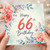 66th Birthday Card, Floral Watercolour Happy 66th Birthday Card