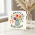 77th Birthday Card, Floral Bouquet in Vase Happy Birthday Card