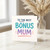 To The Best Bonus Mum Card - Mother’s Day Card for Stepmum, Bonus Mum Appreciation, Colourful Typography Design