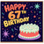 67th Birthday Card, Happy 67th Birthday Card with Cake Design