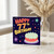 77th Birthday Card, Happy 77th Birthday Card with Cake and Confetti