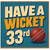 33rd Birthday Card, Cricket Pun Have a Wicket Card