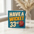 33rd Birthday Card, Cricket Pun Have a Wicket Card