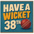 38th Birthday Card, Have a Wicket Cricket Card