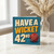 42nd Birthday Card, Have a Wicket Cricket Card