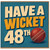 48th Birthday Card, Have A Wicket Cricket Card