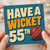 55th Birthday Card, Have a Wicket 55th Cricket Card