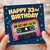 33rd Birthday Card, Retro Cassette Tape Happy 33rd Birthday Card