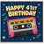41st Birthday Card, Funny Retro Cassette Birthday Card, Happy 41st Birthday Card