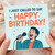 Funny Birthday Card - I Just Called To Say Happy Birthday - Singing Microphone Illustration - Music Lover & Karaoke Theme