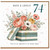 74th Birthday Card, Floral Gift Box Happy Birthday Card