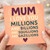 Mum I Love You Millions and Billions and Squillions and Gazillions Mother's Day Card for Mum - Cute Heartfelt Typographic Design