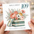 109th Birthday Card, Floral Gift Box Birthday Card
